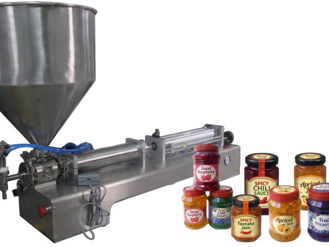 Jam, hot sauce and paste filling machine