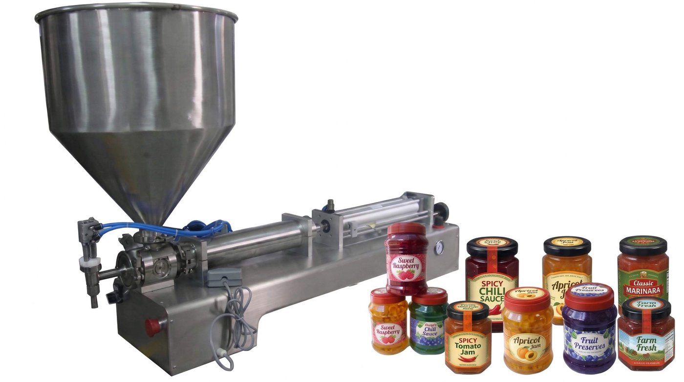 Jam, hot sauce and paste filling machine