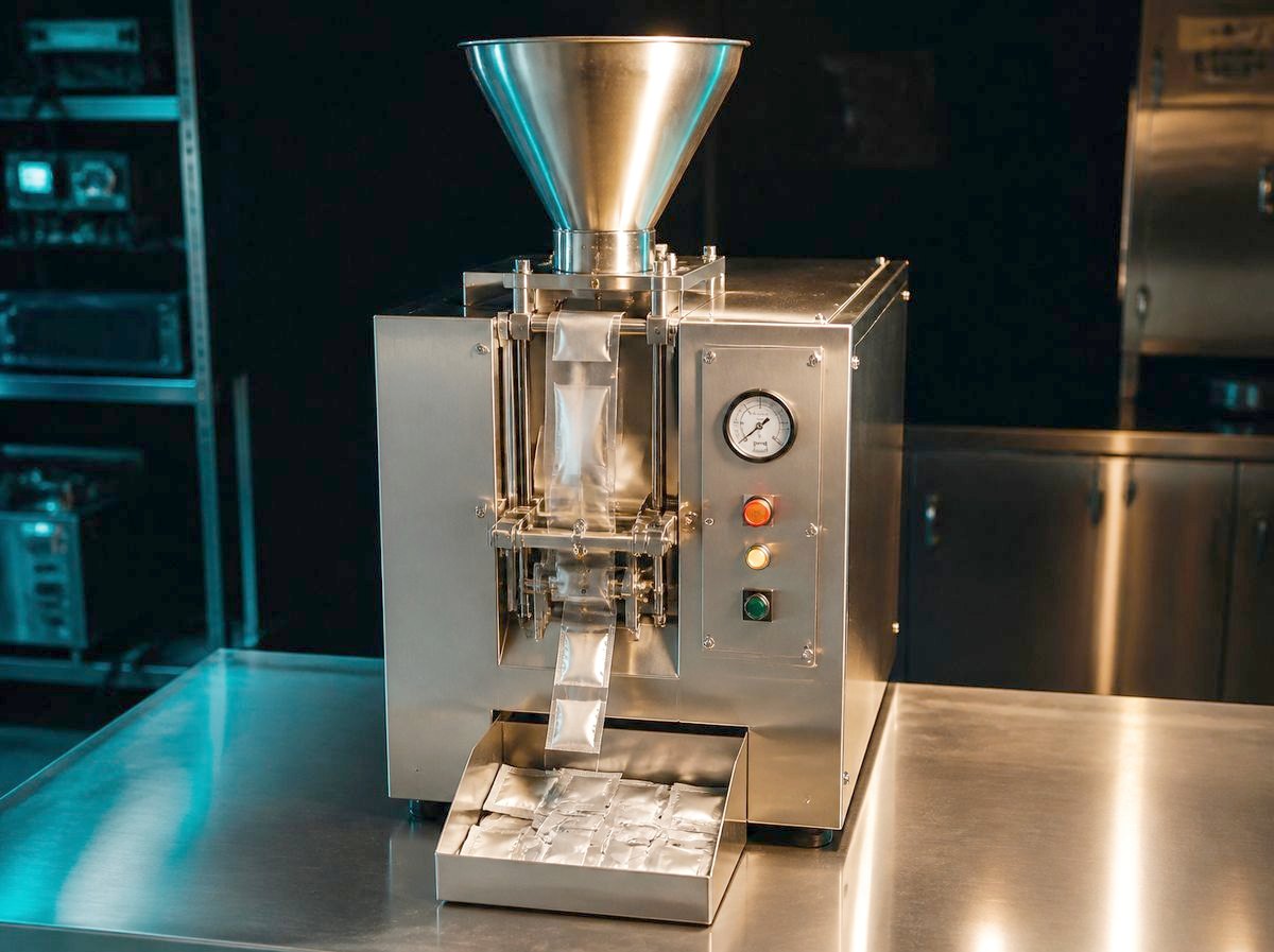 Powder and paste sachet filling & sealing machine