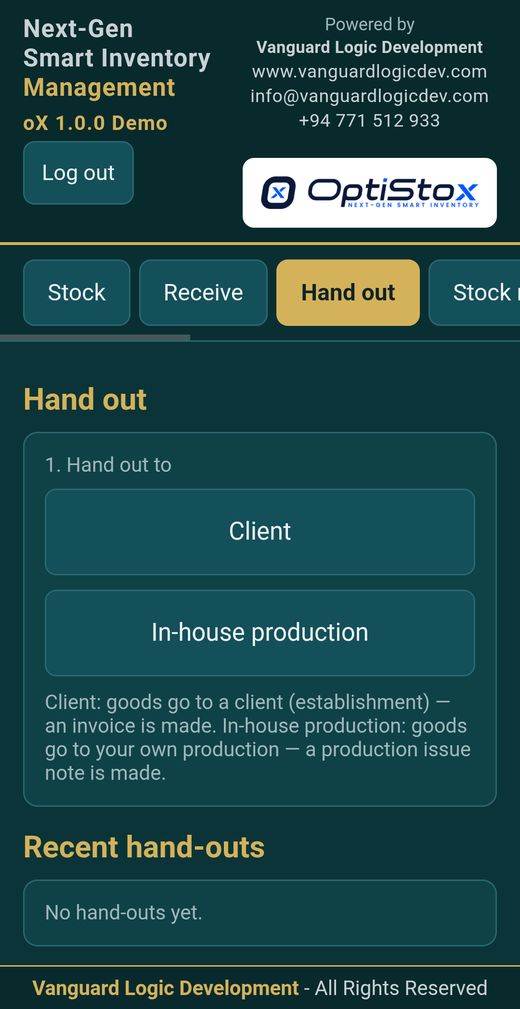 Hand out