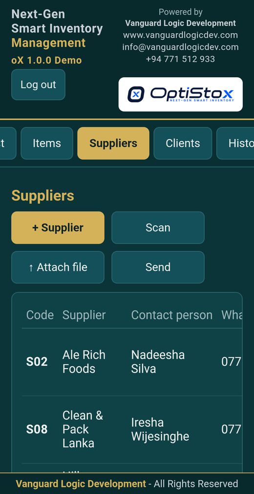 Suppliers